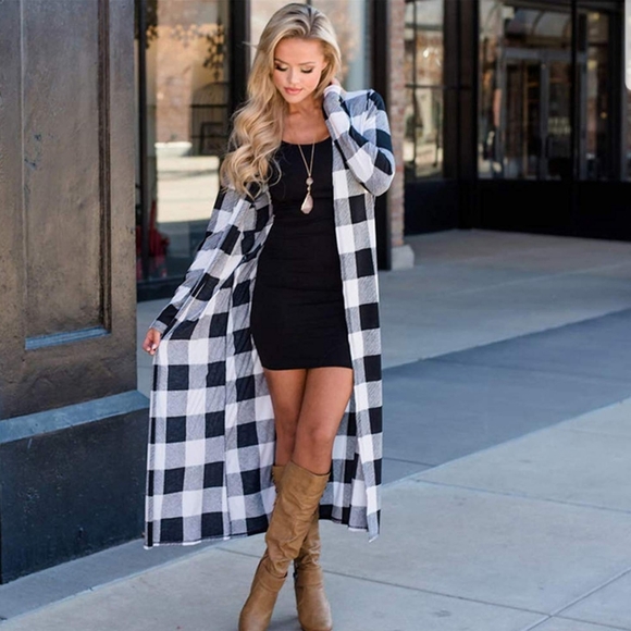 Tops - Gorgeous Buffalo Plaid Duster